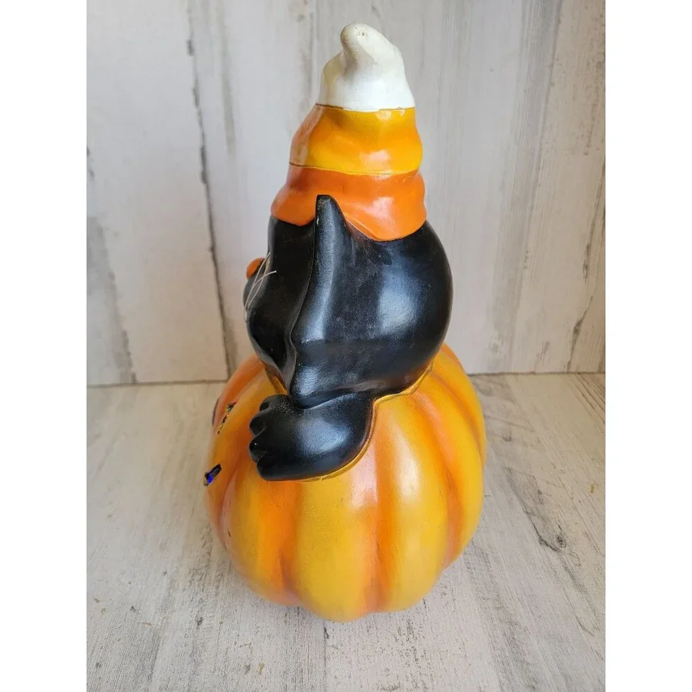 Eerie Alley light up‎ cat pumpkin candy corn Halloween prop home decor